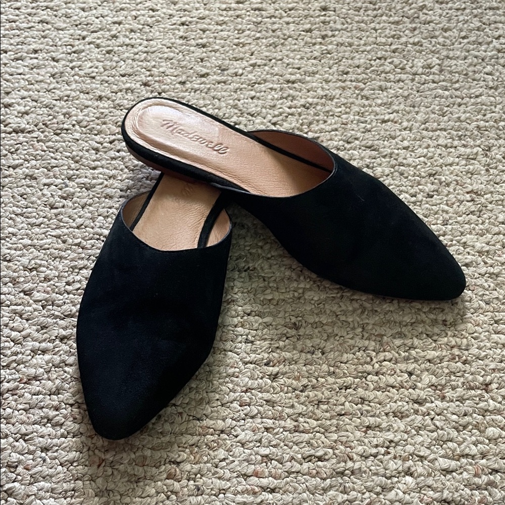 Madewell Remi Mule in Black Suede